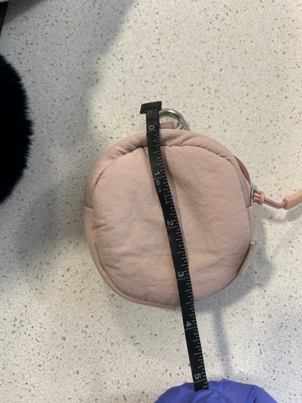 Compact Round Pink Women's Coin Pouch